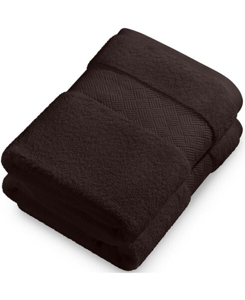 Soft & Absorbent Luxury Cotton Bath Towels 30" x 56" - 2 Pack