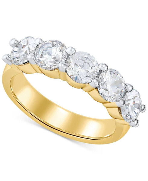 IGI Certified Lab Grown Diamond Anniversary Band (2 ct. t.w.) in 14k White or Yellow Gold