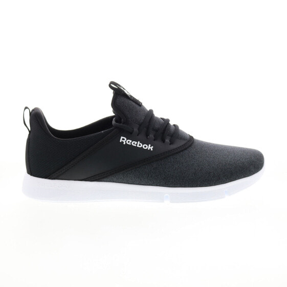 Reebok Daystart Mens Black Canvas Lace Up Lifestyle Sneakers Shoes