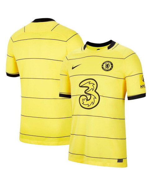 Men's Yellow Chelsea 2021/22 Away Breathe Stadium Jersey