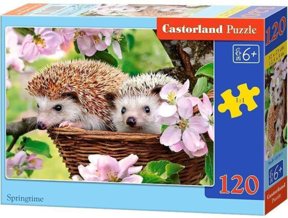 Castorland Puzzle Jeże wiosną 120 elementów (229481)