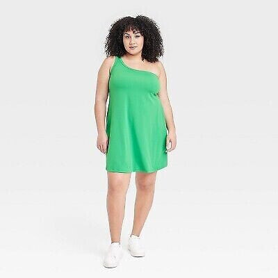 Women's Asymmetrical Dress - All in Motion Vibrant Green 4X
