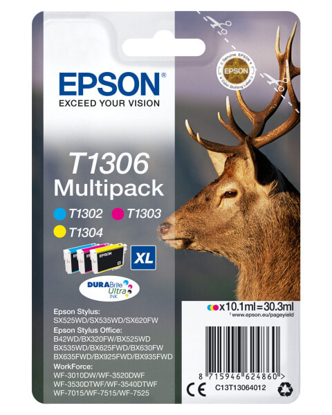 Stag Multipack 3-colours T1306 DURABrite Ultra Ink - Pigment-based ink - 10.1 ml - 1 pc(s) - Multi pack