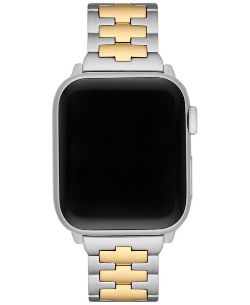 Ремешок для часов Tory Burch reva двухцветный из нержавеющей стали для Apple Watch® 42мм/44мм/45мм