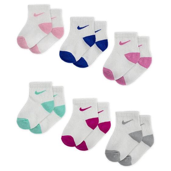 NIKE KIDS PN0299 Quarter short socks 6 pairs