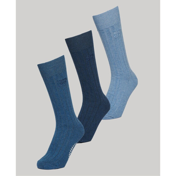 SUPERDRY Core Rib Crew crew socks 3 pairs