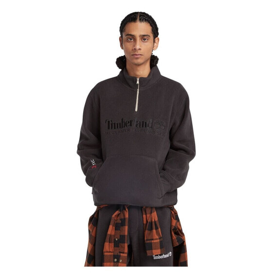 TIMBERLAND Linear Logo Half Zip Sweatshirt