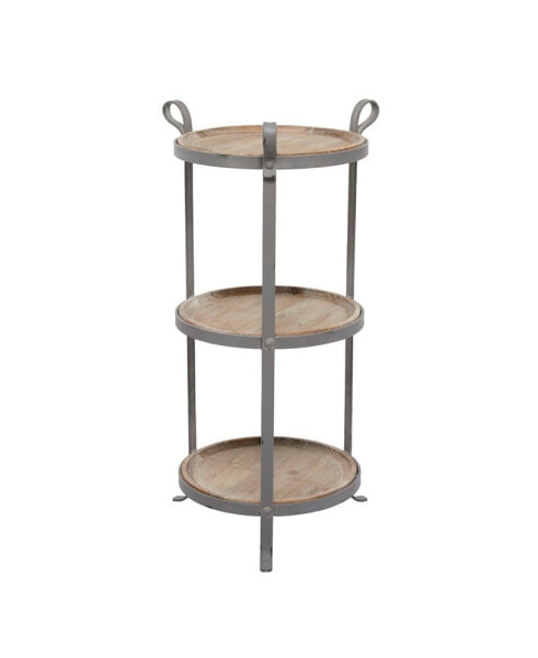Iron Industrial Accent Table