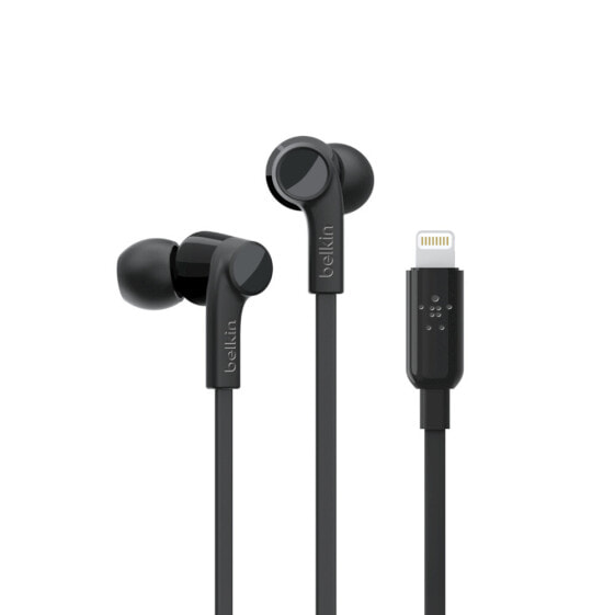 Belkin ROCKSTAR - Headphones - In-ear - Calls & Music - Black - Buttons - 1.12 m