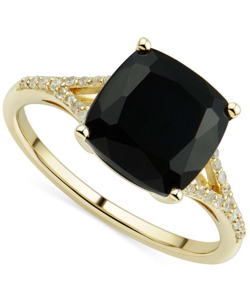 Кольцо Macy's Onyx & Diamond 14k Gold