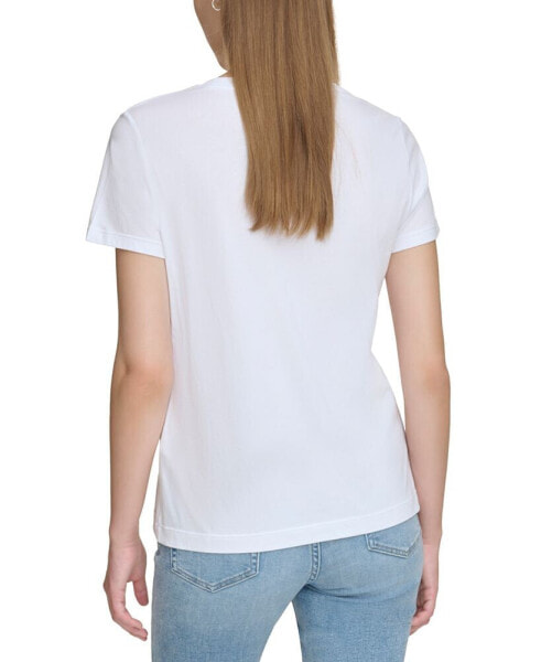 Women's Sliced Logo Print T-Shirt