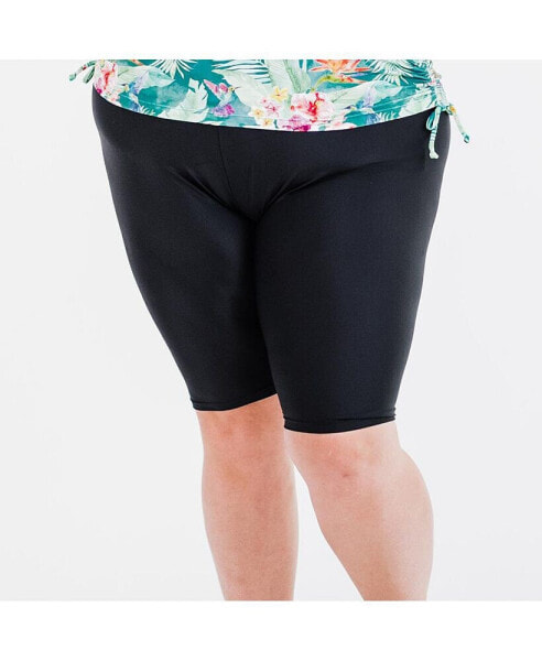 Plus Size Long Bike Swim Shorts