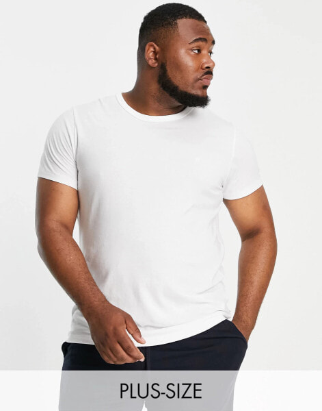 French Connection Plus lounge t-shirt in white