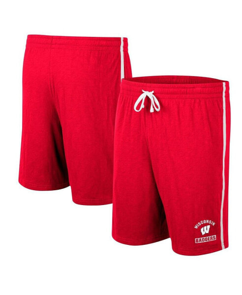 Men's Red Wisconsin Badgers Thunder Slub Shorts