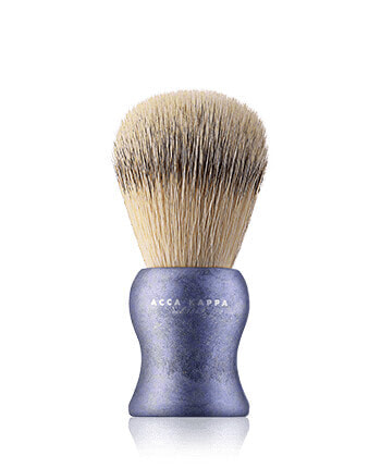 Acca Kappa Men's Grooming Shaving Brush - Natural Style - Synthetic Fibers Blue