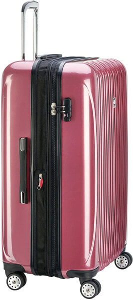Мужской чемодан пластиковый красный DELSEY Paris Titanium Hardside Expandable Luggage with Spinner Wheels, Graphite, Checked-Medium 25 Inch2