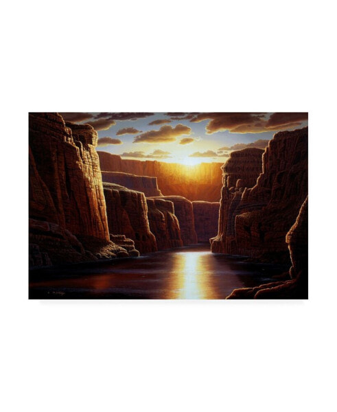 R W Hedge Grand Sunrise Canvas Art - 36.5" x 48"