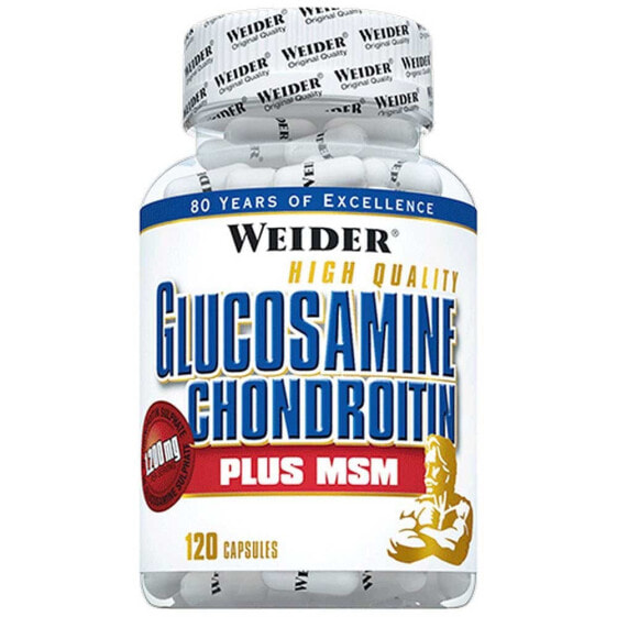 Спортивное питание Weider Глюкозамин Хондроитин Плюс МСМ 120 капсул