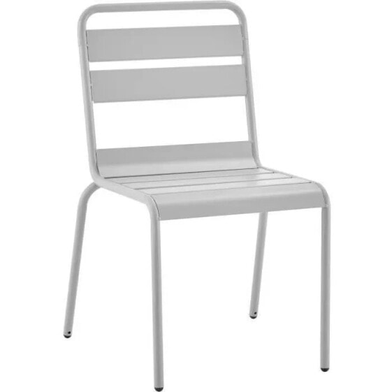 Садовые стулья - Сталь - серый - Набор из 4 шт.