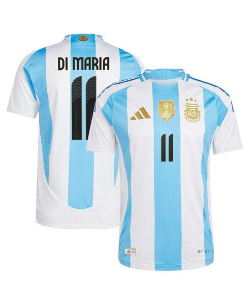 Men's Angel Di Maria White Argentina National Team 2024 Home Authentic Jersey