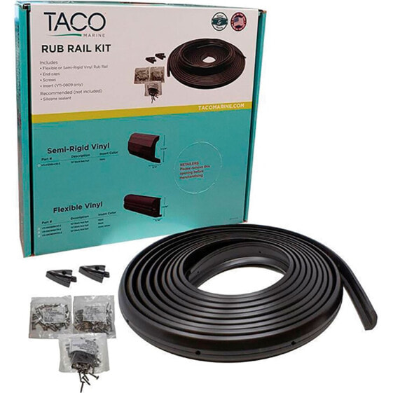 TACO METALS Semi-Rigid Vinyl Rub Rail Kit 30´