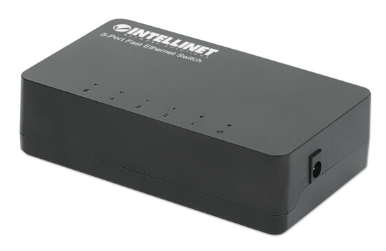 Intellinet Desktop 5-Port Fast Ethernet Switch schwarz - Switch - 0.1 Gbps
