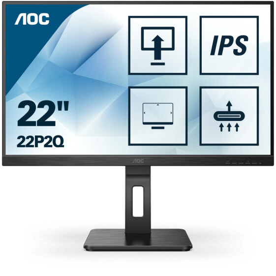 Монитор AOC Full HD LED 22P2Q 4 мс, черный