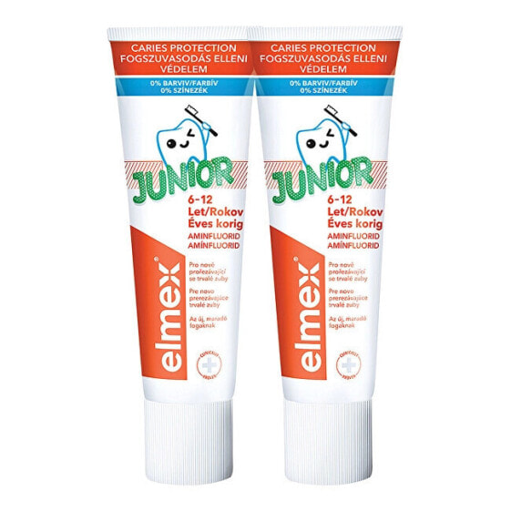 Зубная паста ELMEX Junior Duopack 2x 75 мл