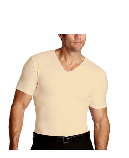 Men's Big & Tall Insta Slim Compression Short Sleeve V-Neck T-Shirt