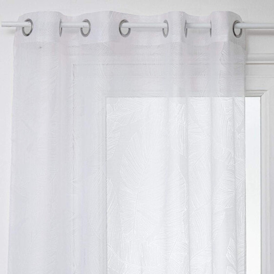 Curtain Atmosphera Tropical Polyester White (140 x 240 cm)