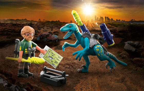 Игровой набор Playmobil Dino Rise Zio Rob Armarsi per la battaglia 70629