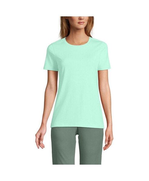 Petite Relaxed Supima Cotton Crew Neck T-Shirt