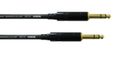 Cordial CFM 0.6 VV, 6.35mm, Male, 6.35mm, Male, 0.6 m, Black