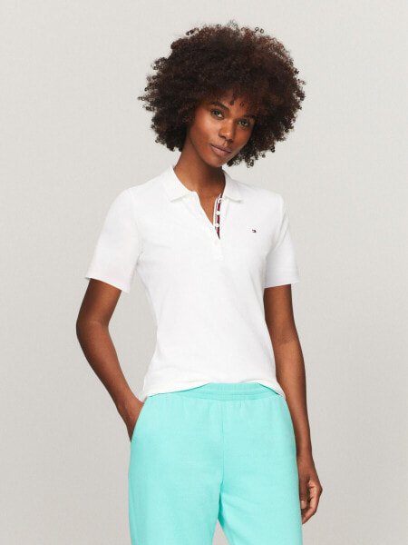 Solid Stretch Cotton Polo