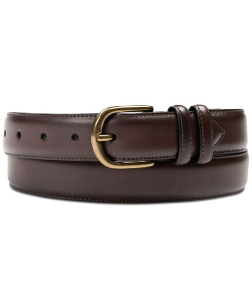 Men's Feather-Edge Double Loop Dress Belt, Created for Macy's