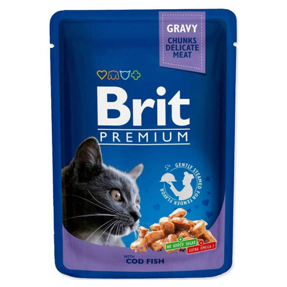 BRIT Premium Cat Cod Fish 100g wet food for cat