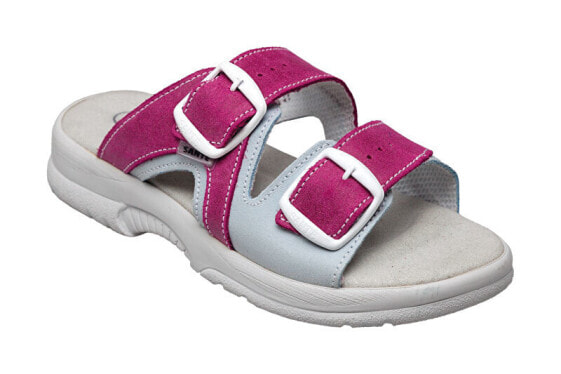 Women´s medical slippers N/517/55/079/016/BP pink - gray