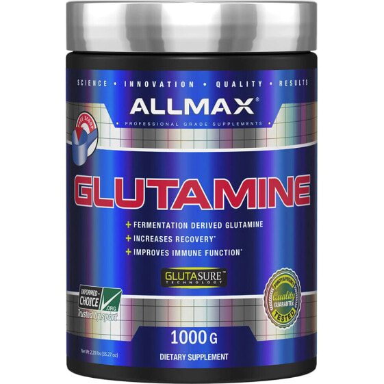 ALLMAX Nutrition Glutamine Powder  Л- глютамин порошок  для безболезненного восстановления мышечной системы 1000 г