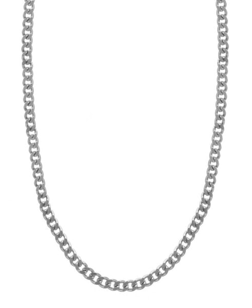 Curb Chain Necklace, Gold Plate and Silver Plate 24"