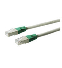Wentronic CAT 5e - F/UTP Crossover Cable - grey - green - 10 m - 10 m - Cat5e - F/UTP (FTP) - RJ-45 - RJ-45
