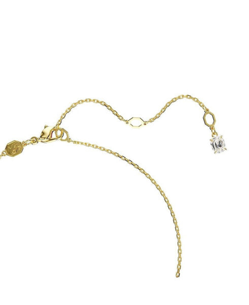 Swarovski round Cut, White, Gold-Tone Imber Pendant Necklace