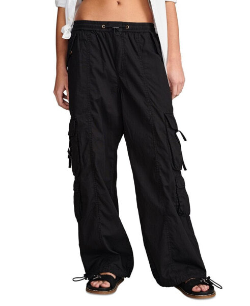 Women's Exaggerated Cargo Flight Drawcord-Waist Pants