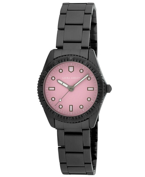 Women's Quartz Black Alloy Bracelet Watch 32mm