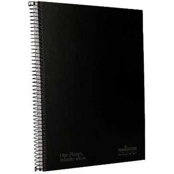 NAVIGATOR A4 spiral notebook hard cover 80h 80gr square 4 mm with margin