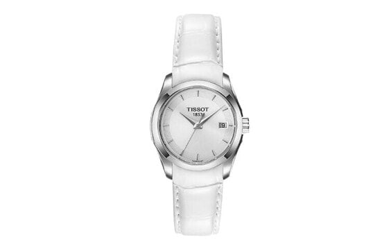 Часы Tissot T0352101603100 Quartz White Steel Leather