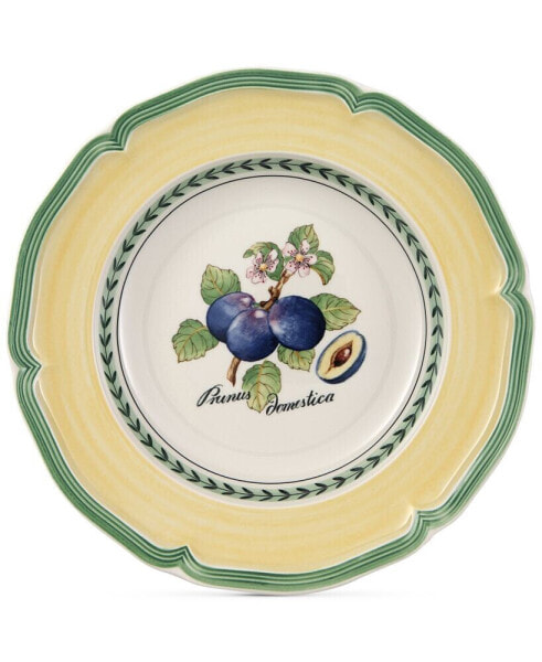 French Garden Rim Soup Bowl, Premium Porcelain