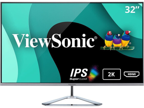 ViewSonic VX3276-2K-MHD 32 Inch Frameless Widescreen IPS 1440p Monitor with HDMI