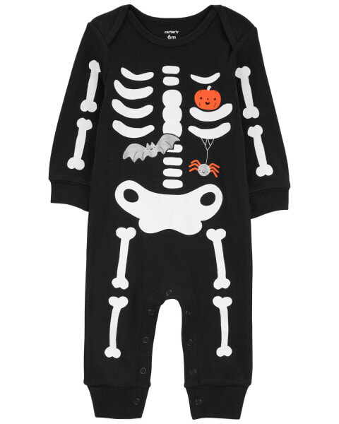 Baby Halloween Skeleton Jumpsuit NB