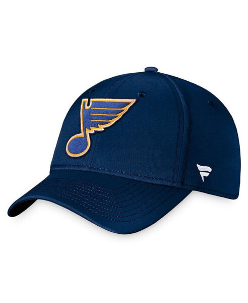 Men's Navy St. Louis Blues Core Primary Logo Flex Hat