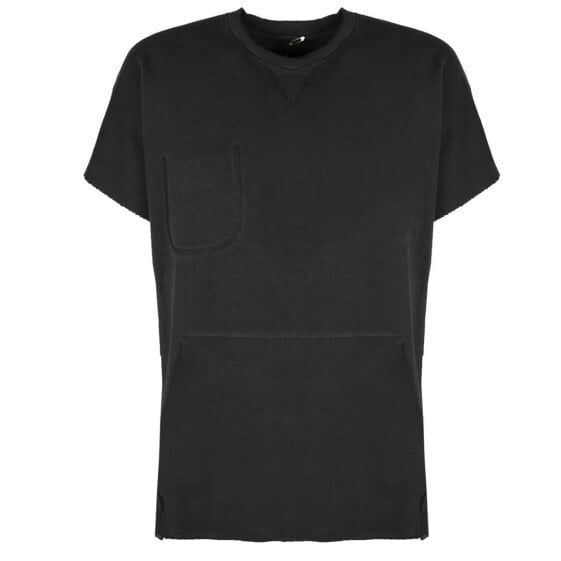 Мужская футболка повседневная черная однотонная с карманом Xagon Man T-shirt